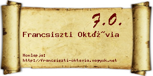 Francsiszti Oktávia névjegykártya